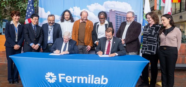 group ceremonial agreement signing